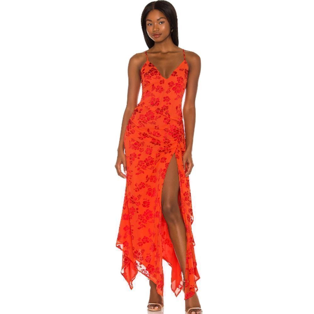 Nbd Women's Red Evangeline Gown Dress Sz S